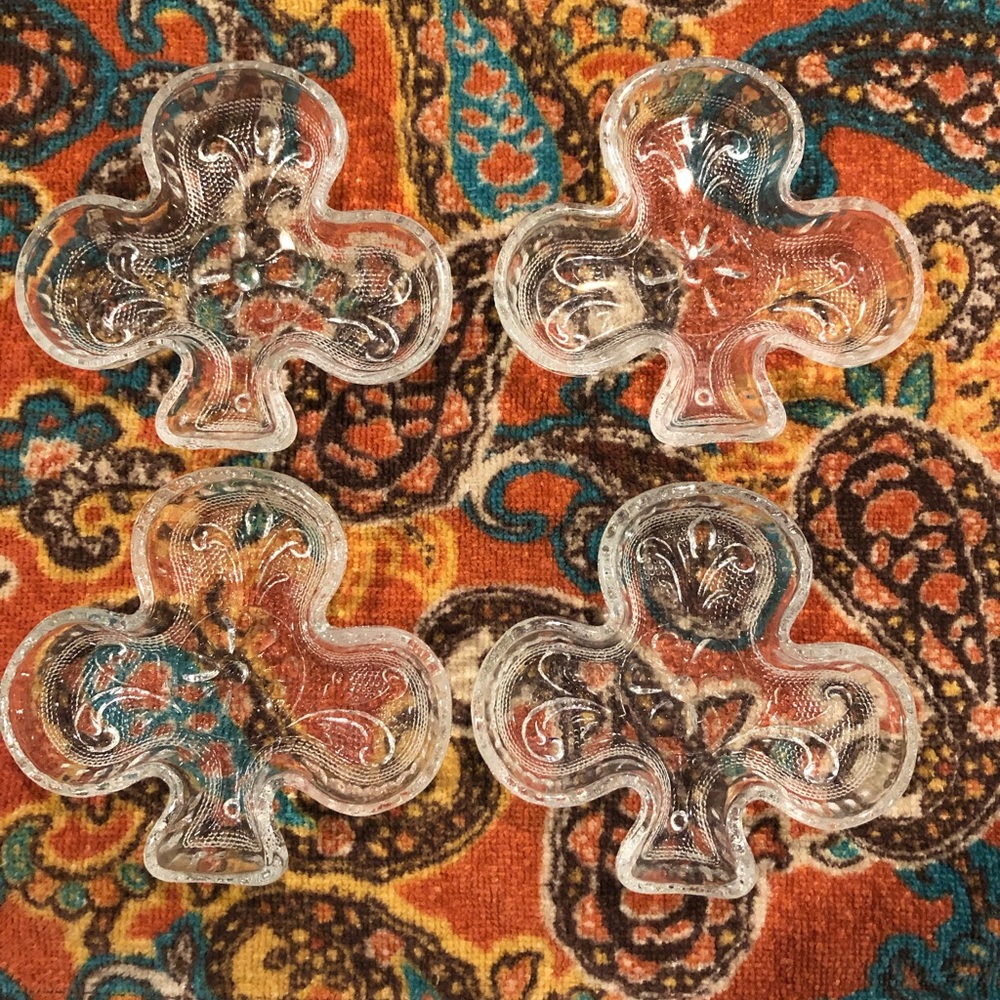 Vintage Tiara candy/nut dishes, set of 4